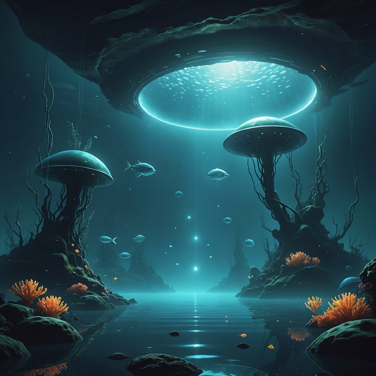 This composition takes listeners on a voyage through the mythical and boundless aquatic depths of neptune, where otherworldly sounds blend with symphonic waves to create a surreal experience. The music features a grandiose symphony enhanced by the atmospheric echoes of electronic elements, aiming to evoke feelings of exploring an alien sea.