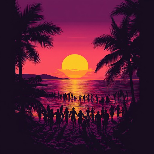 A dancehall track that weaves traditional jamaican rhythms with modern electronic vibes, creating an energetic and infectious beat that commands the dance floor. The primary feature of the melody is a compelling steel drum performance, complemented by a thumping bassline and glittering synthesizer accents that embody the vibrant nightlife of the caribbean.