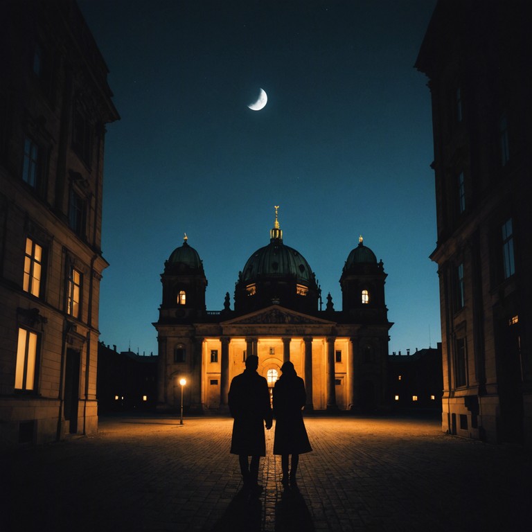 An instrumental composition that captures the whispering echoes of berlin's enigmatic nights. This track combines subtle electronic elements with traditional piano, enveloping the listener in a cloak of mystery while exploring the city's unseen stories.