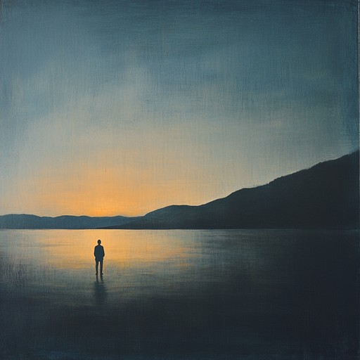 An ambient minimalistic piano composition that conveys a deep sense of longing and nostalgia through sparse, gentle melodies and echoes of past times