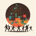 energetic beats pulsate through a lively disco track