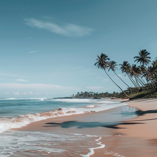 Imagine lounging by the beach, the rhythm of gentle waves in harmony with soft jazz tones that evoke a peaceful summer afternoon. The breeze carries hints of marine salt while seagulls serenade at a distance.