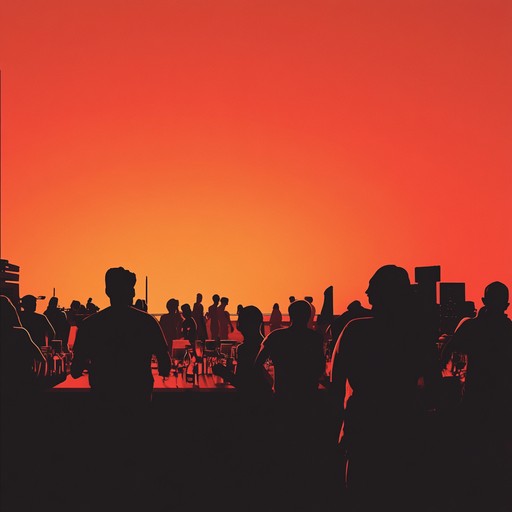 Feel the heat of a summer sunset giving way to a steamy dancefloor. Pulsing beats and silky melodies create a sensual backdrop for an intimate, hypnotic dance experience. The music's flow keeps you moving through the warm, magical night.