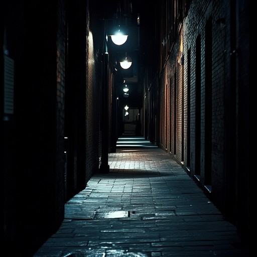 This track captures the dark essence of a deserted city alleyway at midnight, blending soulful melodies with punk aggression. The ominous undertone weaves through the groovy rhythms, creating an unsettling yet captivating atmosphere.