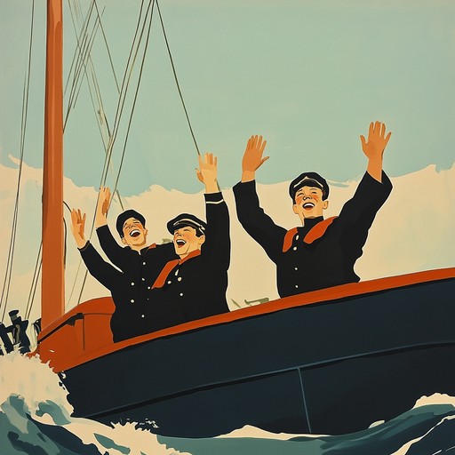 An inspiring instrumental that honors the courage and history of the russian navy. Energetic accordion tunes weave through the composition, celebrating the seafaring spirit with buoyant rhythms and uplifting harmonies, symbolizing the sailors' pride and unity