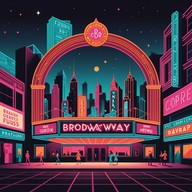 psychedelic journey through a musical broadway.