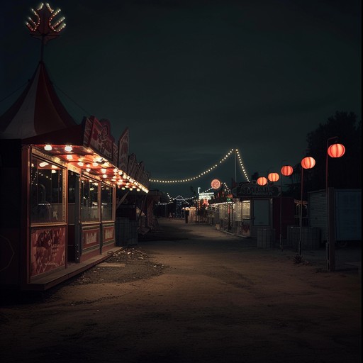 This piece blends a shadowy waltz rhythm with eerie, dark tones of german schlager, creating a sinister yet mesmerizing atmosphere. The music evokes images of an abandoned carnival at midnight, filled with ghostly whispers and chilling melodies that send shivers down the spine.