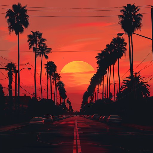 Imagine a smooth, reflective tune that evokes the feelings of a serene drive down sunset boulevard as twilight paints the sky. Ideal for reflective moments or a calm evening gathering, the song combines a sense of nostalgia with contemporary vibes, using modern syncopation while reflecting on the past, bridging old hollywood with today's eclectic music scene