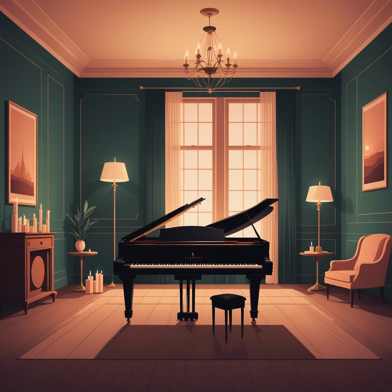 This piece features gentle piano melodies that weave a narrative of quiet romanticism and intimacy, perfect for a night in with a loved one. The music delicately balances playfulness with emotional depth, evoking feelings of closeness and affection.