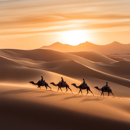 An exhilarating instrumental track that captures the intensity of a high speed pursuit across the shifting sands of the middle eastern desert, blending traditional middle eastern melodies with modern thrilling rhythms to create a captivating soundscape.