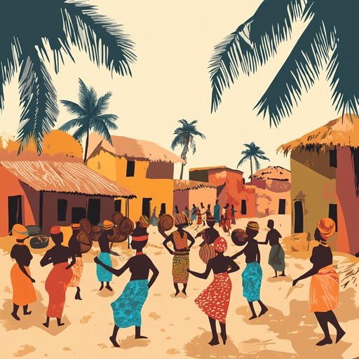 Craft a lively track that captures the essence of a joyful morning dance festival, filled with upbeat rhythms and infectious melodies, perfect for lifting spirits and energizing the day.