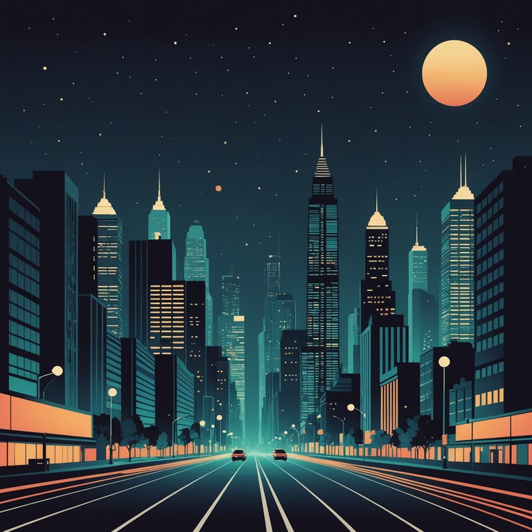 Imagine walking through a moonlit city with the sounds of a smooth saxophone echoing off the skyscrapers, creating an atmosphere filled with urban jazz fusion. The track combines traditional jazz elements with modern urban textures to evoke the feeling of a serene, late night walk down bustling city streets.