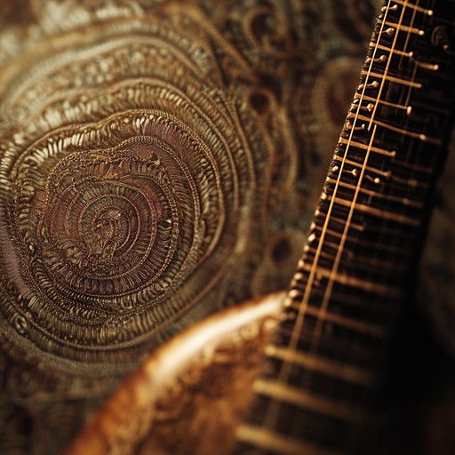 A captivating instrumental piece that weaves traditional hindustani sitar melodies with ambient soundscapes, inviting listeners into a meditative state.