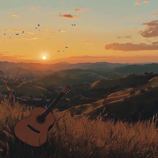 An instrumental sertanejo song with a tender guitar melody that conjures up images of love, longing, and the beautiful brazilian countryside at sunset, offering a comforting and nostalgic atmosphere