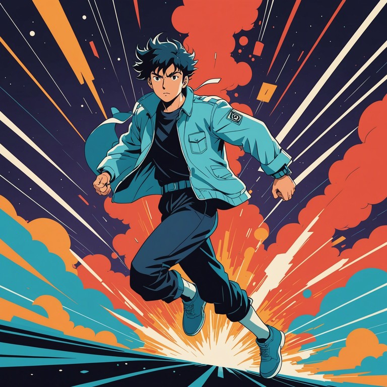 A rousing instrumental tune packed with dynamic shifts and powerful melodies tailored for high octane anime sequences. Richly layered with an electric guitar leading the charge, this song embodies the spirit of rebellion and the thrill of adventure. This composition is structured to flow with action packed animation, matching beat for beat with tight choreography and climaxing fight scenes