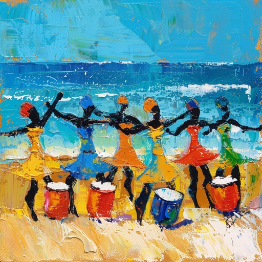 Uplifting latin rhythms featuring energetic percussion, evoking lively celebrations and beach parties. Perfect for creating a festive and joyful atmosphere.