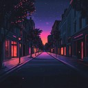 an instrumental phonk track evoking calm urban night serenity