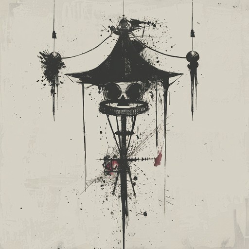 A haunting melody played on a old-fashioned steam-powered calliope, evoking the feeling of an abandoned carnival at night. The song features dissonant and off-key notes, creating a sense of unease and disorientation. The tune is punctuated by occasional bursts of manic, high-pitched laughter and the distant sound of rusted gears turning.