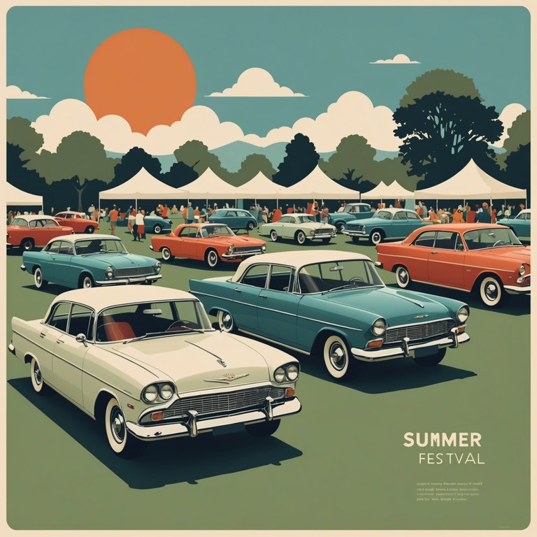 Imagine a soundtrack for a perfect lazy summer day, characterized by upbeat trumpet riffs over light jazzy rhythms, capturing the very essence of relaxation and vintage charm.