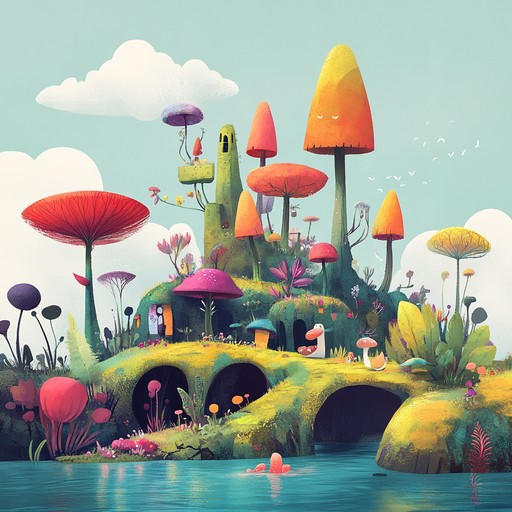 This track features a whimsical, playful symphony evoking a journey through a fantastic, magical realm. Exploring themes of curiosity and joy, the composition mimics the unpredictable twists and turns found in a child's vibrant imagination.