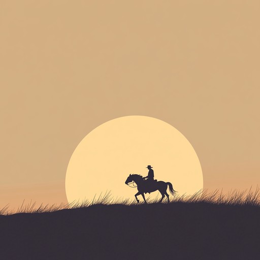 An uplifting piece combining classic western melodies with rhythmic beats to convey the excitement of galloping across open landscapes