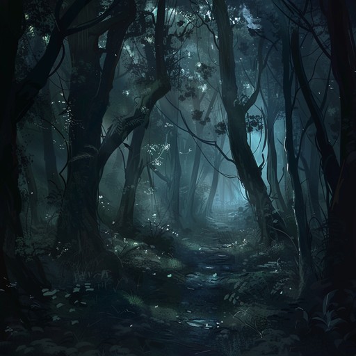 Dive into a shadowy woodland where haunting melodies entangle with the eerie sounds of nature. The track begins with an unsettling stillness, as faint flute notes flutter like spirits among the trees. Shadows dance to the hypnotic rhythm of unconventional percussions, blending organic and synthetic tones. Gradually building in intensity, the composition captivates you as it explores the hidden depths of a surreal, enchanted forest.