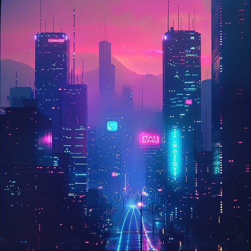 Feel the heartbeats of a cybernetic city as soulful guitar melodies intertwine with cutting edge electronic sounds. This avant garde composition evokes deep emotions, painting a dystopian landscape vibrant with neon lights and melancholic undertones.