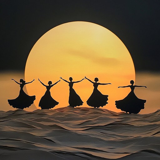 A thrilling instrumental weaving traditional middle eastern sounds with contemporary beats, taking listeners on a vibrant journey across sun soaked dunes and lively markets
