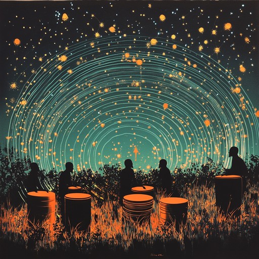 An evocative instrumental track that weaves together traditional afro cuban percussion and atmospheric sounds to create a mystical soundscape. The rhythmic patterns of the bata drums resonate with ancestral voices, leading the listener into a trance like state where the boundaries between the physical and spiritual worlds blur.