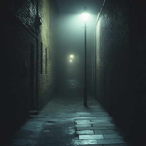 A haunting downtempo track marked by eerie synthesizer effects and deep bass tones, evoking the sensation of being pursued through a dark, silent alley. This track's unsettling rhythm and ambient layers create a chilling auditory journey.