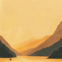 a whimsical, reflective piece evoking contemplative wonder