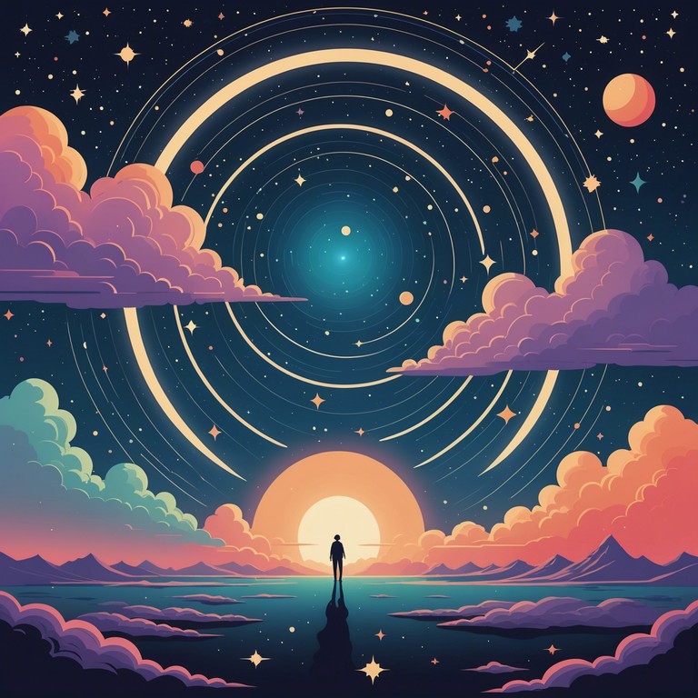 This track uses the natural resonant qualities of electric guitars intertwined with spiritually charged progression to create an immersive experience of awakening and enlightenment. The composition unfolds like a cosmic journey, slowly building up to powerful crescendos that bridge the gap between the earthly and the divine