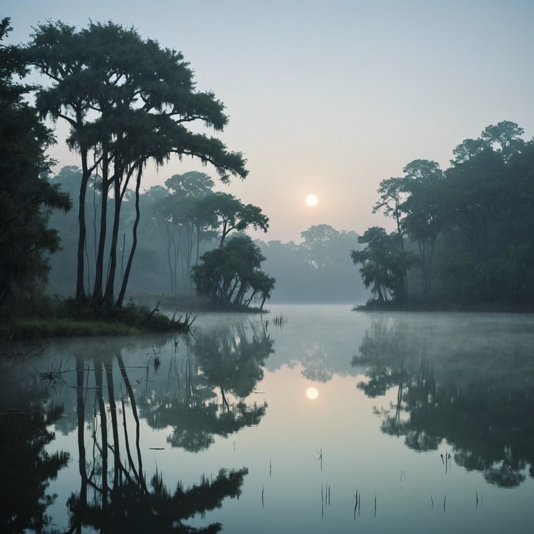 This composition combines the enigmatic allure of bayou inspired melodies with the gentle elegance of a capriccio, inviting the listener into a serene but subtly animated soundscape. The piece is crafted to echo the peaceful yet mystic feel of a foggy southern swamp at twilight, enchanted by the sounds of nature and the soft hum of life hidden just out of sight.