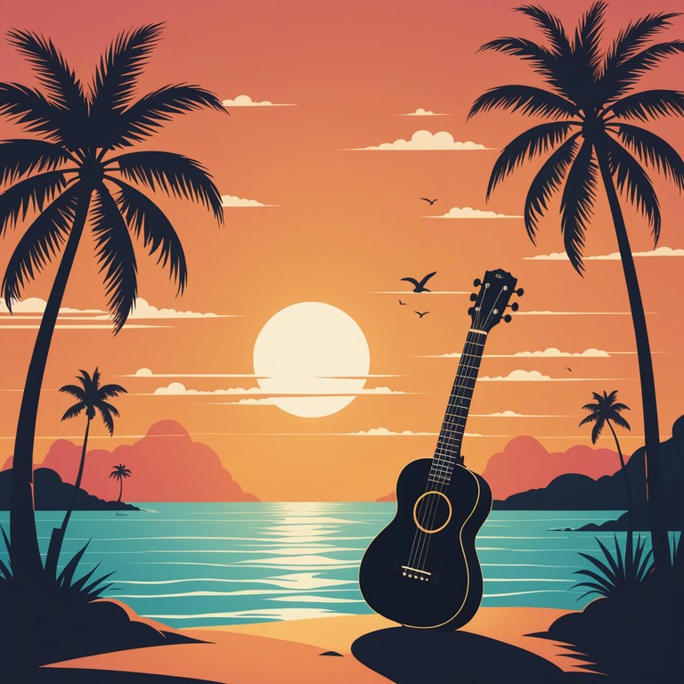 Echoes of paradise offers an auditory escape to a sun kissed beach where the ukulele's strings harmonize with the rhythmic ocean waves. Each chord is a brushstroke painting a serene landscape of azure skies and gentle coastal breezes, evoking peace and contentment in the listener's heart.