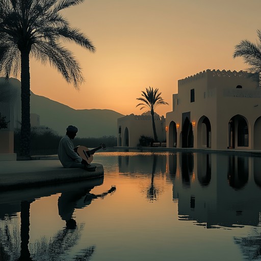 A calming instrumental piece inspired by the middle eastern deserts. Imagine a peaceful oasis at twilight, where the soft sounds of a traditional oud bring to life the tranquil beauty of the surroundings. The piece is enriched with delicate melodies that transport you to a place of relaxation and introspection.