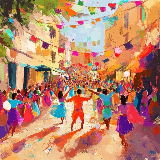 An exuberant blend of vibrant melodies and syncopated rhythms, this instrumental capriccio captures the essence of a joyful and festive celebration. Utilizing upbeat tempos and playful, intricate passages, the piece brings together a whirlwind of harmonic color and spirited dance like sections, evoking images of a lively street carnival filled with jubilant energy and endless festivity.