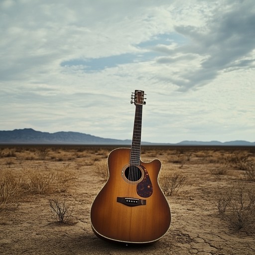 An instrumental piece that takes the listener on a reflective journey through the serene and expansive landscapes of the western frontier. The soft strumming of acoustic guitar paints images of solitary travels under the vast sky, evoking introspection and a sense of peaceful wanderlust. The music embodies the quiet moments of contemplation found amidst the rolling plains and distant horizons.