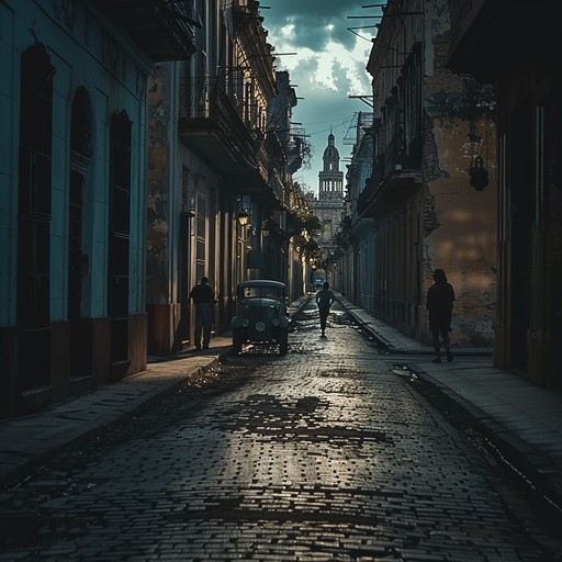 Experience the unsettling atmosphere of havana as dark mambo rhythms reveal hidden secrets. Intricate percussion and haunting brass melodies create a tension filled auditory landscape that keeps listeners on edge.