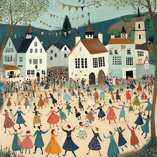 This energetic instrumental composition brings the cheerful atmosphere of a village festival to life through the lively play of the accordion. It invites listeners to join in a dance of joy and community, steeped in rich folk traditions and celebratory spirit.
