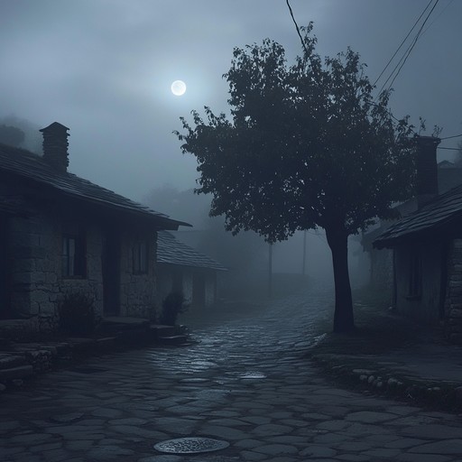 An instrumental chalga composition that blends eerie traditional sounds with unsettling modern elements, painting a soundscape of mysterious balkan nights filled with shadows and whispers.