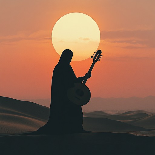 An instrumental track merging emo's raw emotion with middle eastern musical elements, featuring the captivating oud, creating a haunting atmosphere resonating deep feelings