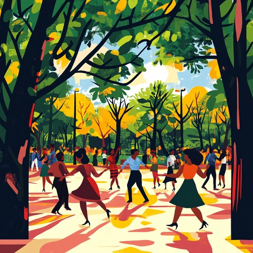 An uplifting funk track with infectious rhythms, brass accents, and a joyful vibe, reminiscent of a sunny day in the park. Perfect for dancing and feeling good.