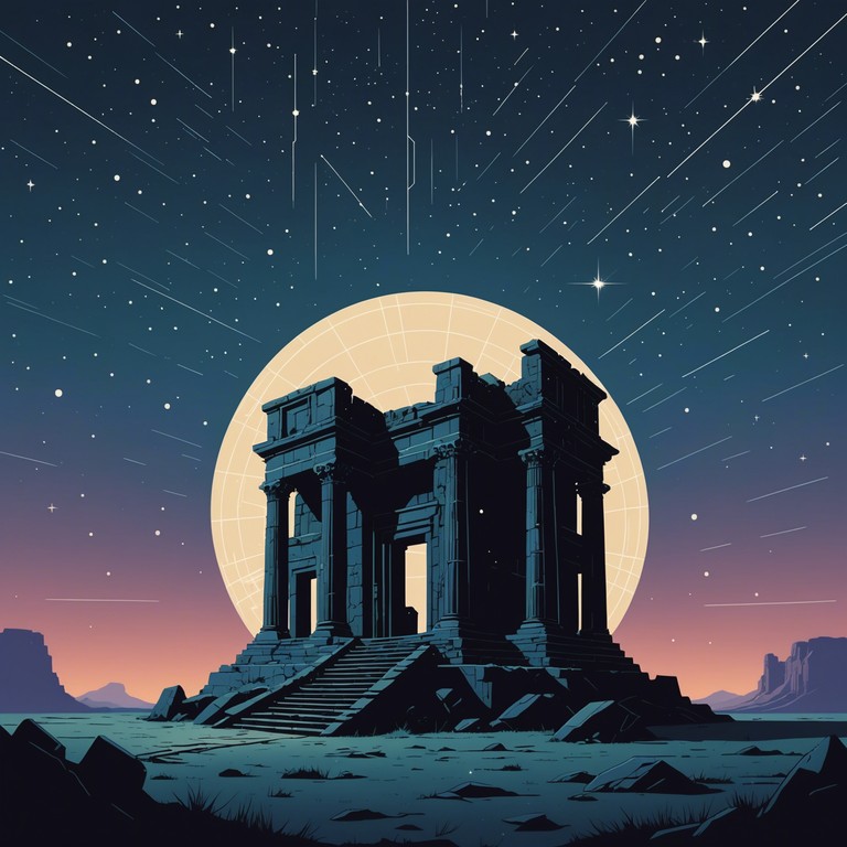 This track channels the mysterious and nearly lost sounds of ancient, forgotten civilizations, merging archaic rhythms with subtle modern electronic elements to create a bridge through time. The haunting melody invokes eerie echoes of the past while encapsulating the present’s curiosity and imagination. Utilizing the kalimba to introduce enchanting patterns, the composition meanders through haunting melodies that embody the spirits of ancient times revived through digital synthesis.