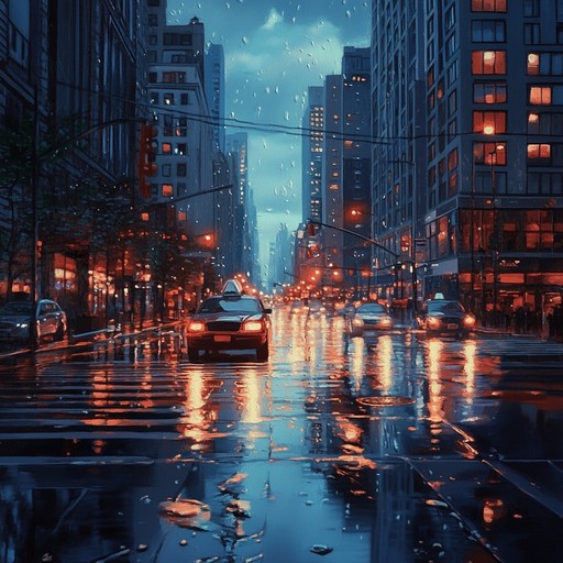 This track encapsulates the sound of raindrops hitting the quiet city pavement, blending mellow lofi beats with the natural rhythm of a rainy evening. The ambient inclusion of gentle rain and distant city noises adds a layer of peaceful solitude as each track progresses, inviting the listener into a reflective, urban journey.