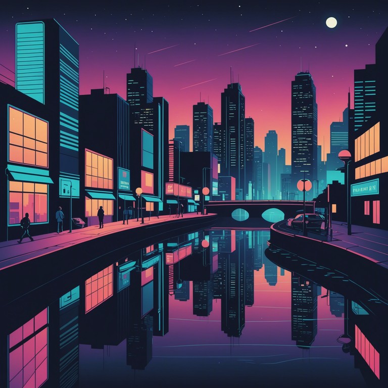 This track blends ethereal electronic elements with a delicate piano backing, producing a mesmerizing dreamscape that is ideal for inspiring visuals in anime. Soft electronic tones create an immersive atmosphere accentuating the mystical and unreal feeling associated with vivid dreams and nighttime cityscapes in anime settings.