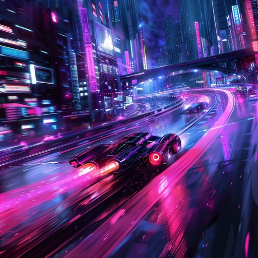 Picture an electrifying race through a futuristic metropolis, with bright neon lights and intense synth beats. The immersive soundtrack amplifies the excitement, making you feel as if you’re part of the high speed pursuit.