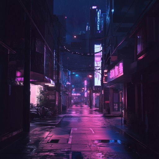 An instrumental j pop track blending upbeat rhythms with eerie synth lines, creating a dark and menacing atmosphere. The melodies captivate, evoking a neon lit tokyo night filled with unsettling undertones and mysterious vibes. Ideal for a thrilling and avant garde musical journey.