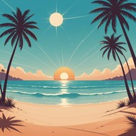 uplifting melody, cheerful tropical vibes!