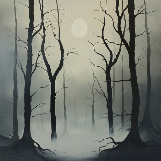 Woven soundscapes evoking the eerie silence of an ancient, haunted forest, where ghostly whispers and dark, melancholic undertones blend into a spine chilling folk experience. The music is driven by acoustic guitar, accompanied by subtle percussive elements and ethereal atmospheric effects, creating an unsettling yet captivating narrative.