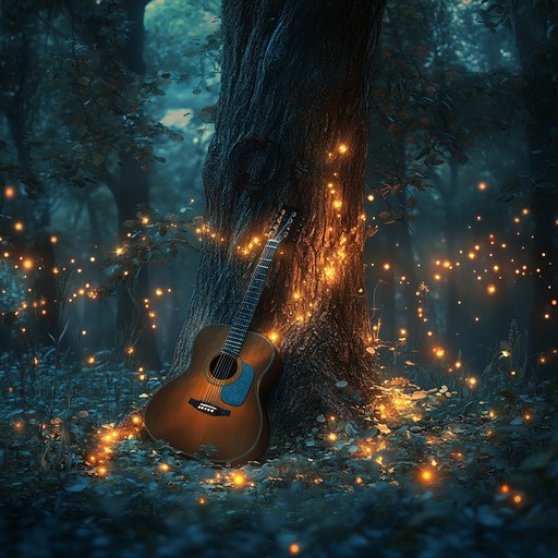 A serene instrumental that merges smooth acoustic guitar with subtle avant garde textures, capturing the essence of a mystical woodland journey. The music creates a hypnotic atmosphere, inviting listeners to lose themselves in an enchanting, tranquil soundscape.